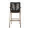 Armen Living Nabila Outdoor Light Eucalyptus Wood and Charcoal Rope Counter and Bar Height Stool 840254333437 - alternate 2